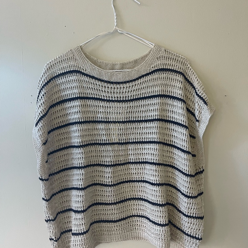 Max Studio Striped Knit Sweater